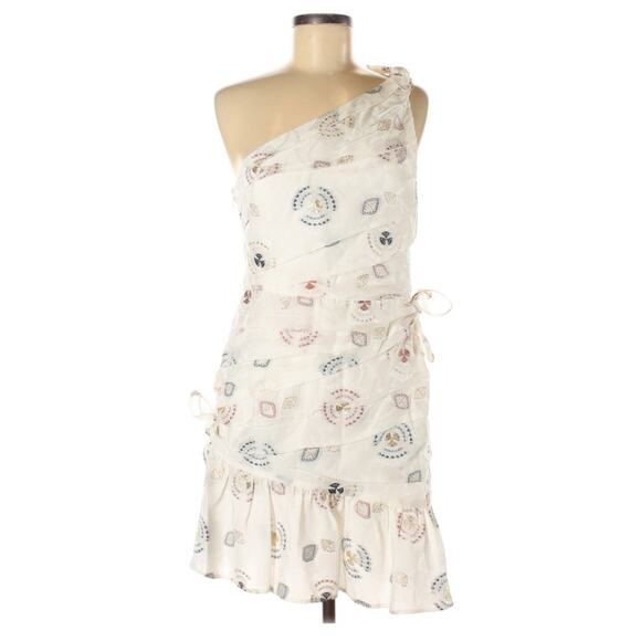 ALC Barney’s Embroidered One Shoulder Dress size 8 NWT - Picture 2 of 6